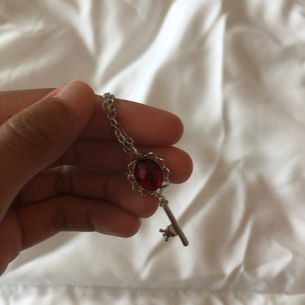 Red key necklace